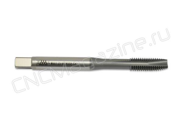 SA612007 Метчик M8x1.25 HSSE-Co 6H DIN 371 с прямой канавкой TiCN
