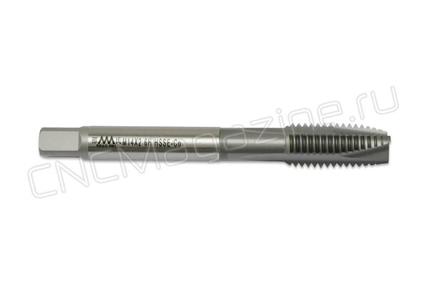 SA612107 Метчик M14x2 HSSE-Co 6H DIN 376 с прямой канавкой TiCN