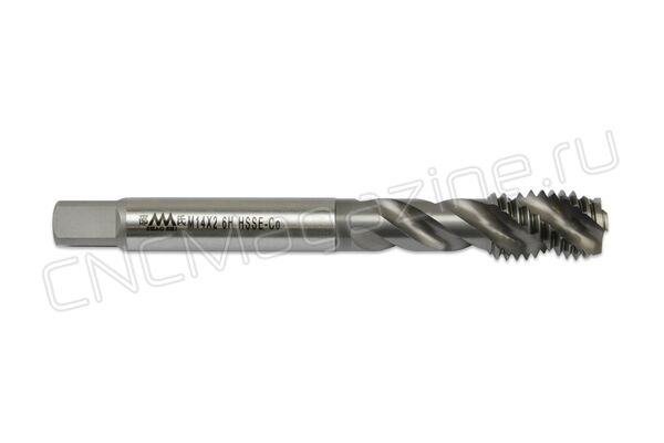 SA512107 Метчик M14x2 HSSE-Co 6H DIN 376 со спиральной канавкой TiCN