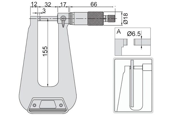 3239-253 Микрометр 0-25 мм, 0.01 мм