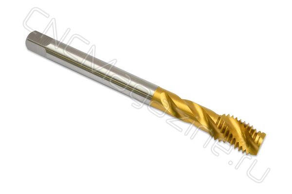 Метчик М12х1.75 HSS-E 6H спиральная канавка 38°, TiN (TD02012)