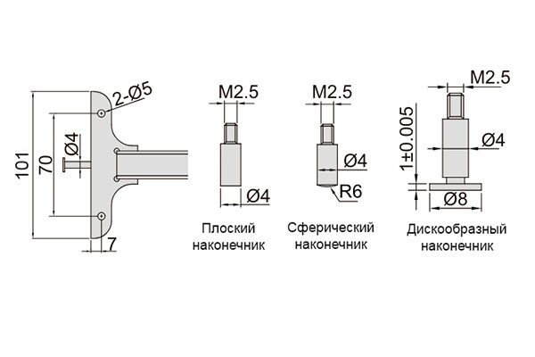 1148-300 Штангенглубиномер цифровой с цилиндрическим стержнем 0-300 мм, 0.01 мм