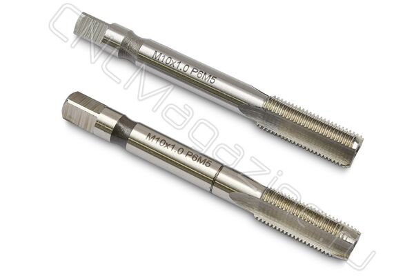 Метчик машинно-ручной М10х1.0 (компл 2 шт) HSS ГОСТ 3266-81