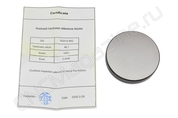 RHB-040-050A Мера твердости эталонная 40-50 HRC (по Роквеллу)