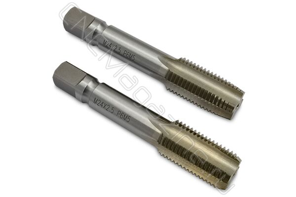 Метчик машинно-ручной М24х2.5 (компл 2 шт) HSS ГОСТ 3266-81