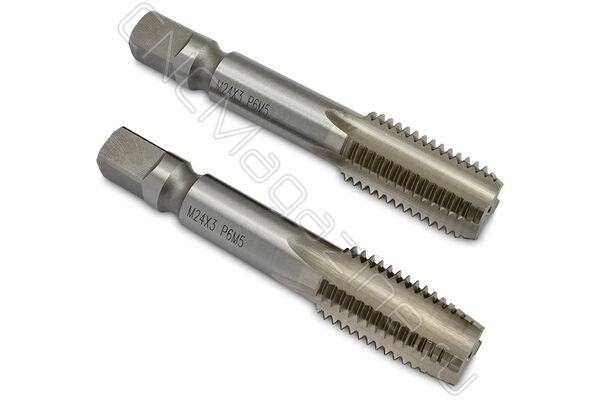 Метчик машинно-ручной М24х3.0 осн, (компл 2 шт) HSS ГОСТ 3266-81