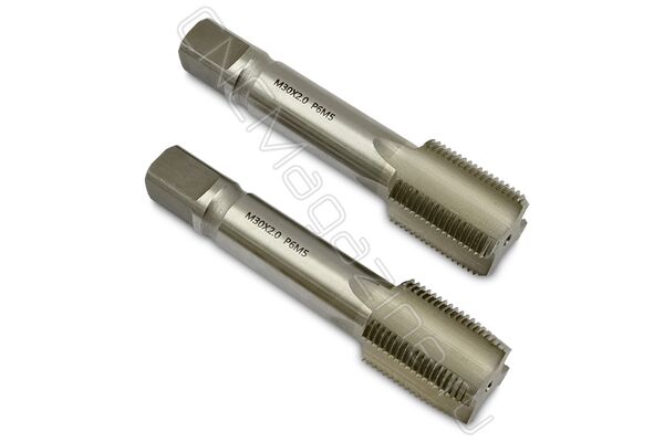 Метчик машинно-ручной М30х2.0 (компл 2 шт) HSS ГОСТ 3266-81
