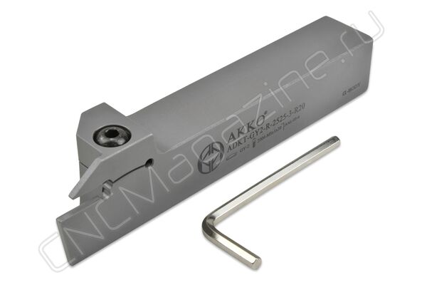 ADKT-GY2-R-2525-3-R20 державка для обработки наружных канавок AKKO