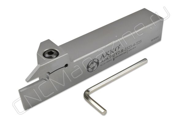 ADKT-GY2-R-2525-4-T25 державка для обработки наружных канавок AKKO