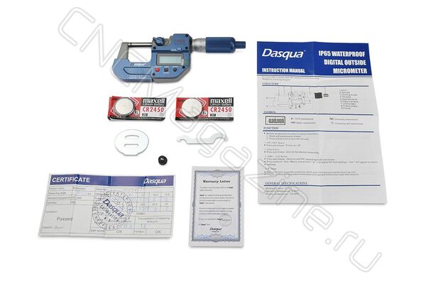 4410-1105-A Микрометр цифровой МКЦ IP65 0-25 мм/0-1", 0.001 мм/0.0005"