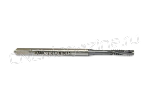 SA592001 Метчик шахматный M3x0.5 AZ HSSE-Co 6H DIN371 со спиральной канавкой TiCN