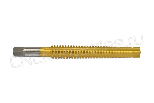 Метчик трапецеидальный HSS Tr24х5 TiN (T01TR02405)