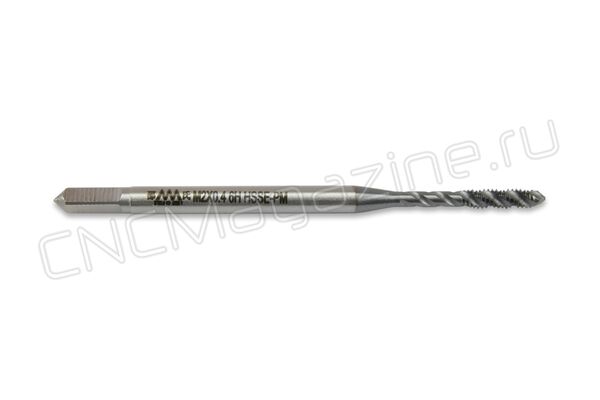 SC512001 Метчик M2x0.4 HSSE-РМ 6H DIN371 со спиральной канавкой TiCN