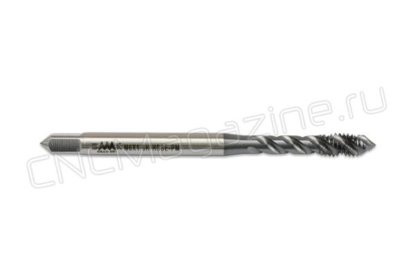 SC512006 Метчик M6x1.0 HSSE-РМ 6H DIN371 со спиральной канавкой TiCN