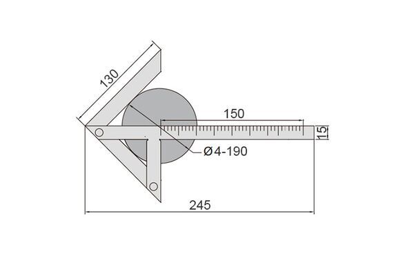 1012-3010 Центроискатель, 150х130 мм
