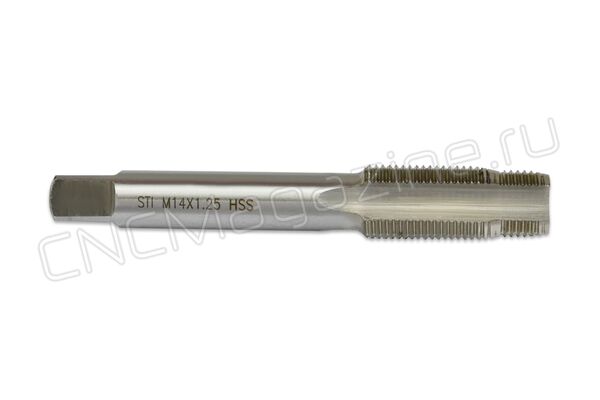Метчик ступенчатый M14x1,25 HSS М2 для восстановления свечной резьбы (резьбовых вставок)