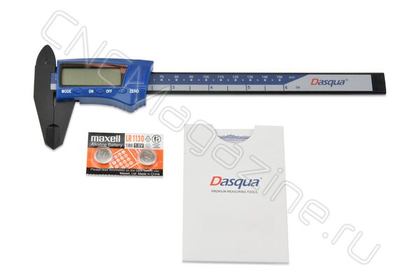 2035-0005 Штангенциркуль цифровой ШЦЦ из пластика, 0-150 мм/0-6", 0.01 мм/0.0005"