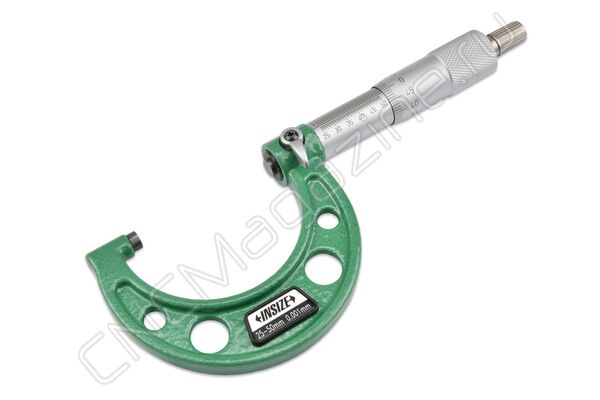 3210-50A Микрометр гладкий МК 25-50 с делением 1 мкм, 0.001 мм, Тип Б