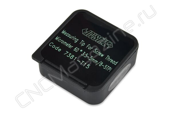 7381-T15 Cменные наконечники для измерения резьбы, 60°, 3.5-5 мм