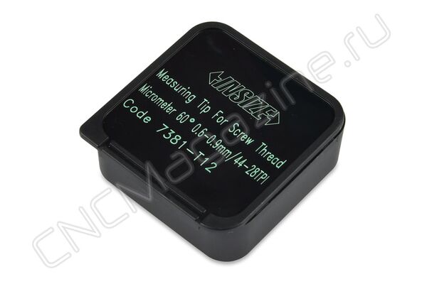 7381-T12 Cменные наконечники для измерения резьбы, 60°, 0.6-0.9 мм