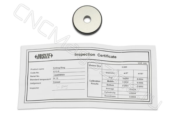 6312-8 Установочное кольцо 8 мм