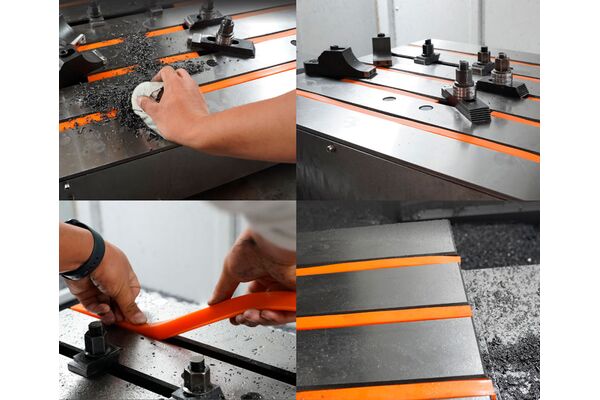 BR12-20 резинка заглушка для Т-паза станка 12 мм, синяя 5 м