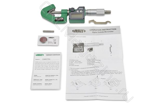 3590-153A Микрометр цифровой призматический 1-15 мм, 0.001 мм, IP65