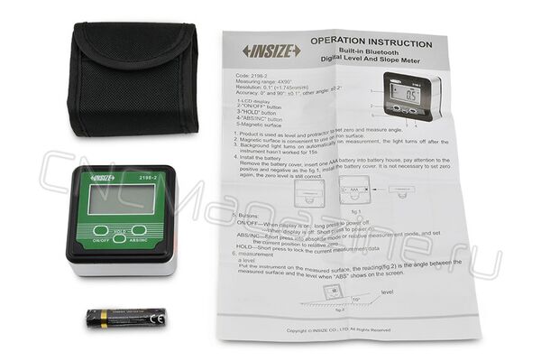2198-2 Цифровой измеритель уровня и наклона 4x90°, 0.1°