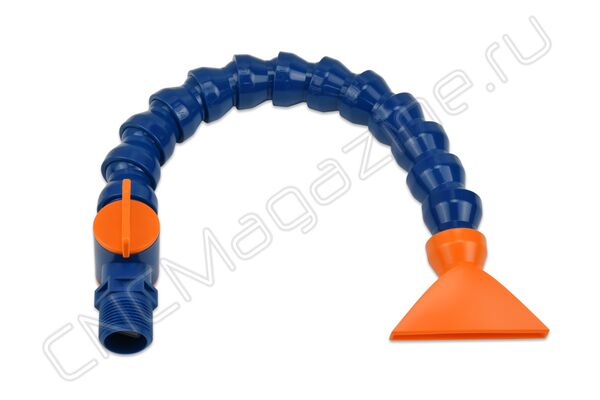 (860769-13) Трубка для подачи СОЖ 3/4" в сборе с запорным вентилем G3/4, плоское сопло