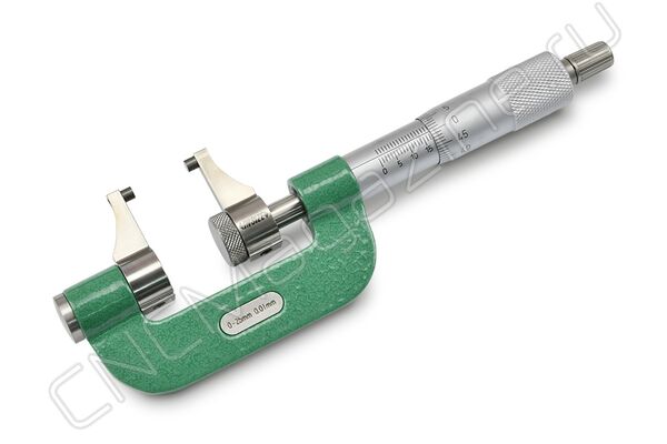 3238-25 Микрометр с боковыми губками 0-25 мм, 0.01 мм