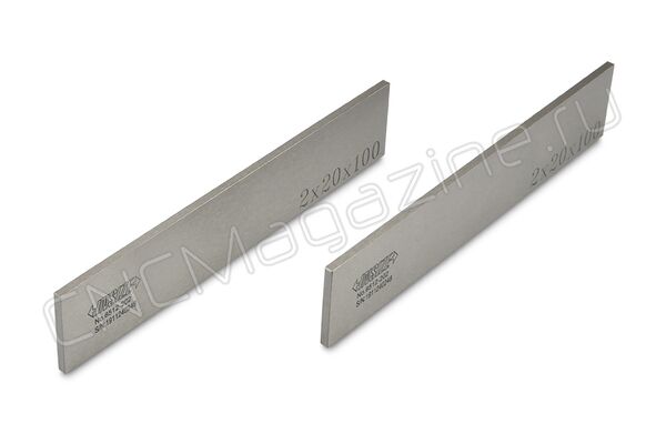 6512-202 Параллельные блоки 20x2, 100 мм, 1 пара
