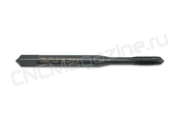 TPR05-DIN371-HSSE-M05 метчик M5x0.8 HSSE 6H DIN371 B с прямой канавкой VAP