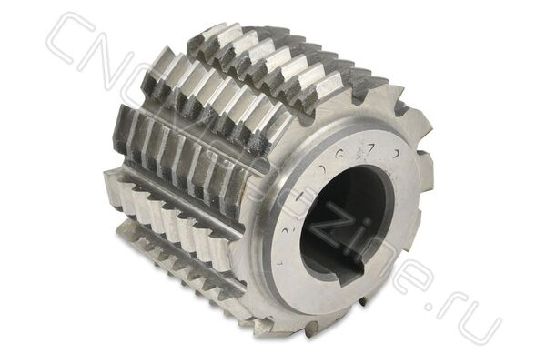 Фреза червячная чистовая для шлицевых валов с эвольвентным профилем М1.5 (56x22x45) Z=12, ГОСТ 6637-80, 2520-0672, HSS, ТИП1