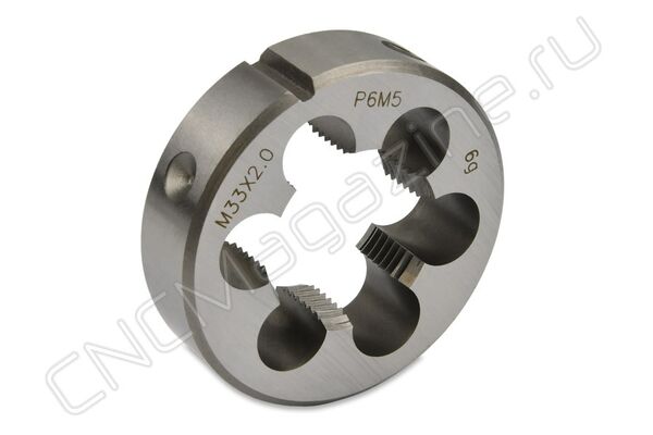 Плашка круглая для метрической резьбы M33x2 ISO2568 P6M5 (HSS)