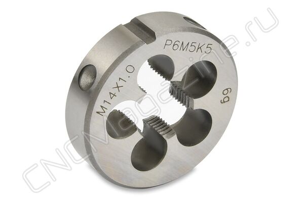 Плашка круглая для метрической резьбы М14х1 д38 ISO2568 Р6М5К5 (HSS-E)