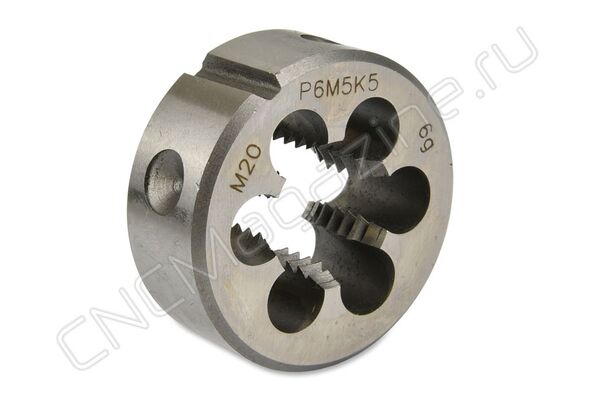 Плашка круглая для метрической резьбы М20х2.5 д45 ISO2568 Р6М5К5 (HSS-E)