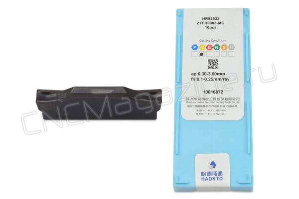 ZTFD0303-MG HR52522 пластина для отрезки и точения канавок