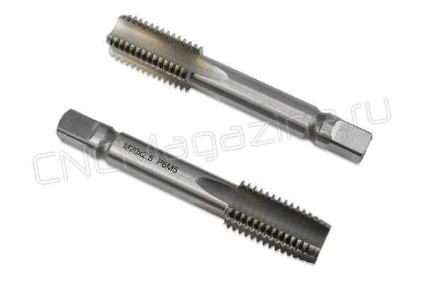 Метчик машинно-ручной М20x2.5 осн (компл 2 шт) HSS ГОСТ 3266-81