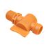 Вентиль запорный резьбовой для подачи СОЖ 1/2" - G1/2 (4206) оранжевый