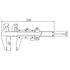 1210-3110 Штангенциркуль ШЦ нониусный с микроподачей, 0-200 мм/0-8", 0.05 мм/1/128"
