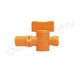 Вентиль запорный резьбовой для подачи СОЖ 1/4" - G1/4 (2206) оранжевый