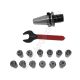 BT40-ER20-70 12PCS Патрон с набором цанг 12 шт (d2-13 мм)