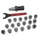 SK40-ER32-100 18PCS Патрон с набором цанг 18 шт (d3-20 мм)