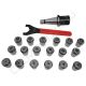 NT40-ER32-70 18PCS Патрон с набором цанг 18 шт (d3-20 мм)