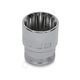 Головка торцевая SUPER TECH 3/8"DR, 18 мм, 11/16", E22 S68H3118 Jonnesway